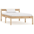 Solid Pine Wood Bed Frame 100x200 cm