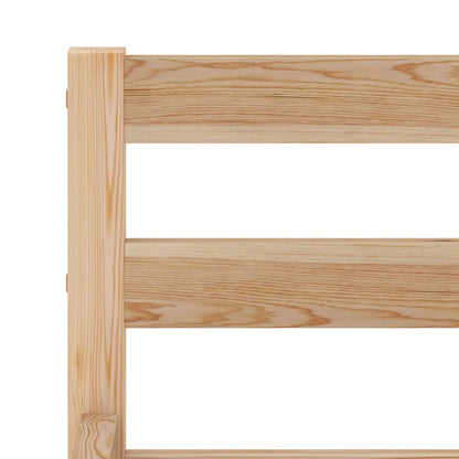 Bedframe massief grenenhout 100x200 cm 100 x 200 cm Lichtbruin