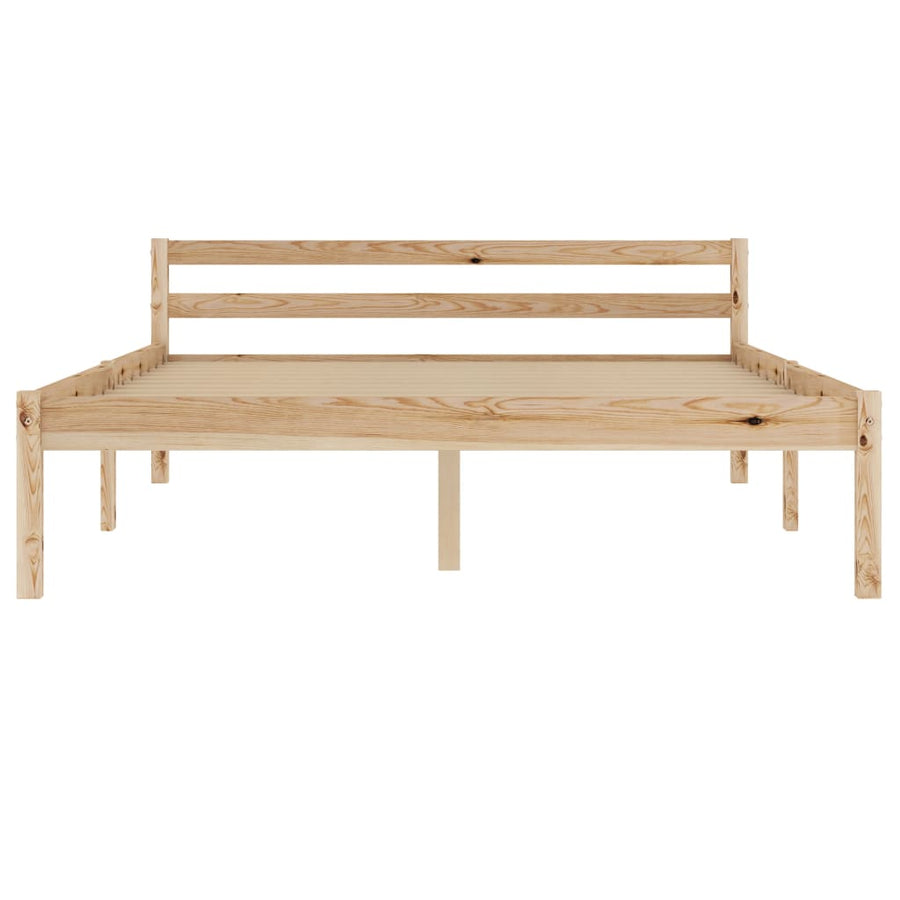 Bedframe Massief Grenenhout 120 x 200 cm Lichtbruin