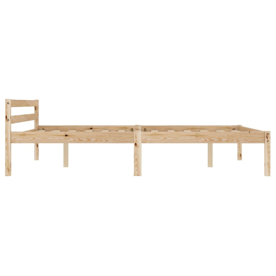 Bedframe Massief Grenenhout 120 x 200 cm Lichtbruin