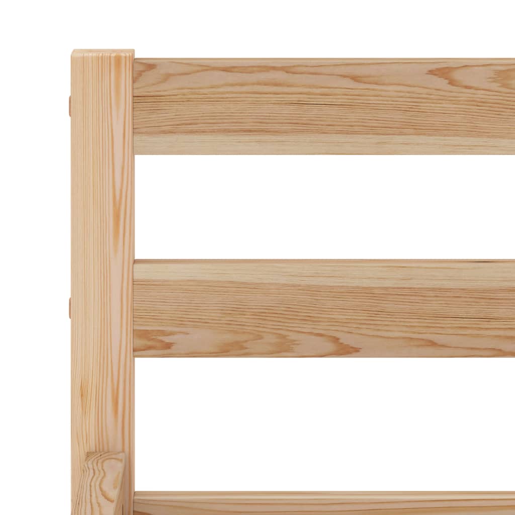 Bedframe Massief Grenenhout 120 x 200 cm Lichtbruin