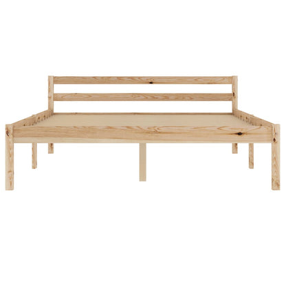 Bedframe Massief Grenenhout 140 x 200 cm Lichtbruin