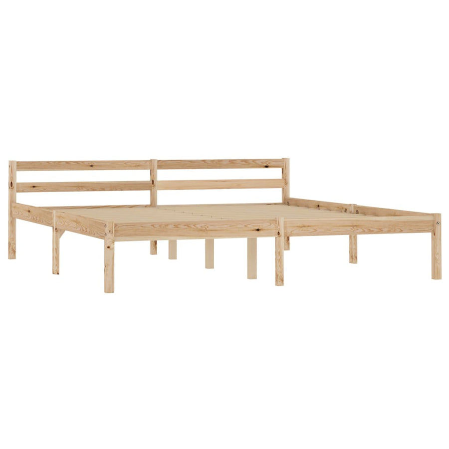 Bedframe Massief Grenenhout 160 x 200 cm Lichtbruin