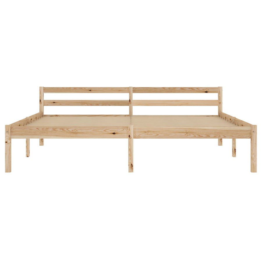 Bedframe Massief Grenenhout 160 x 200 cm Lichtbruin