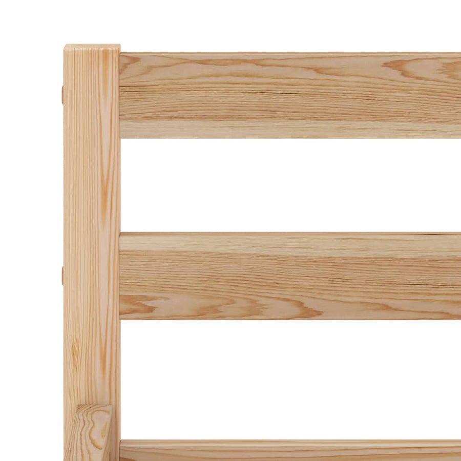 Bedframe Massief Grenenhout 160 x 200 cm Lichtbruin