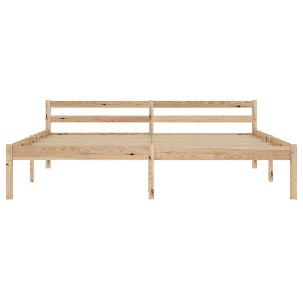 Bedframe Massief Grenenhout 180 x 200 cm Lichtbruin