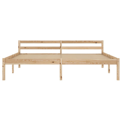 Bedframe Massief Grenenhout 180 x 200 cm Lichtbruin