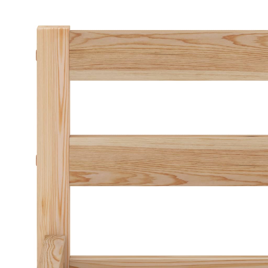 Bedframe Massief Grenenhout 180 x 200 cm Lichtbruin