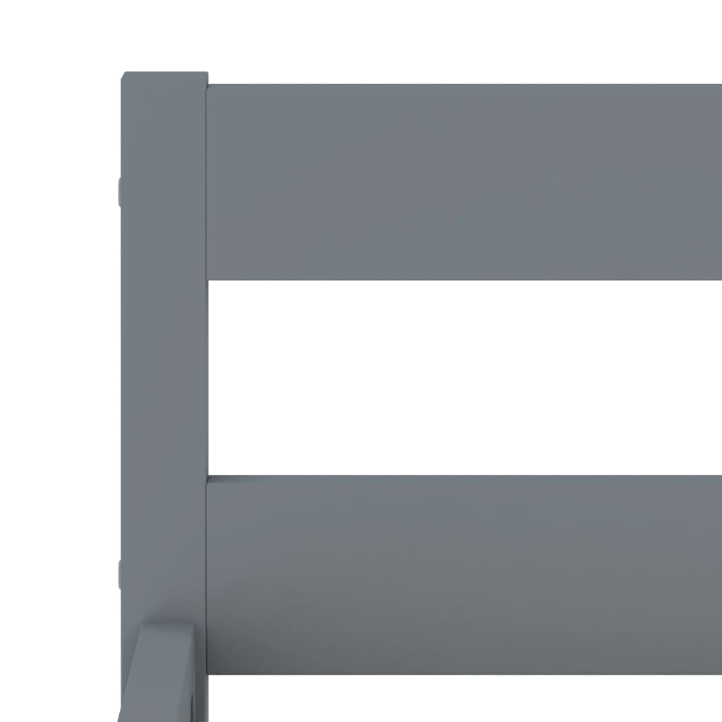 Bedframe Massief Grenenhout 100 x 200 cm Grijs