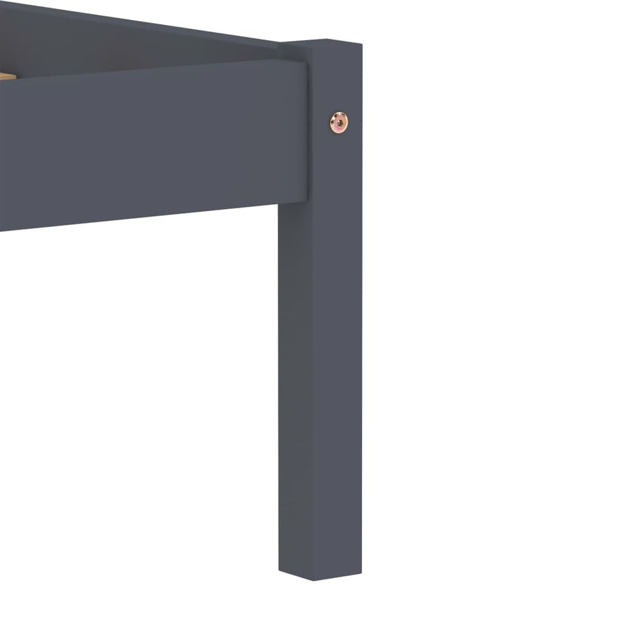 Bedframe Massief Grenenhout 140 x 200 cm Grijs