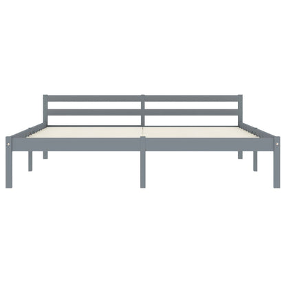 Bedframe Massief Grenenhout 160 x 200 cm Grijs