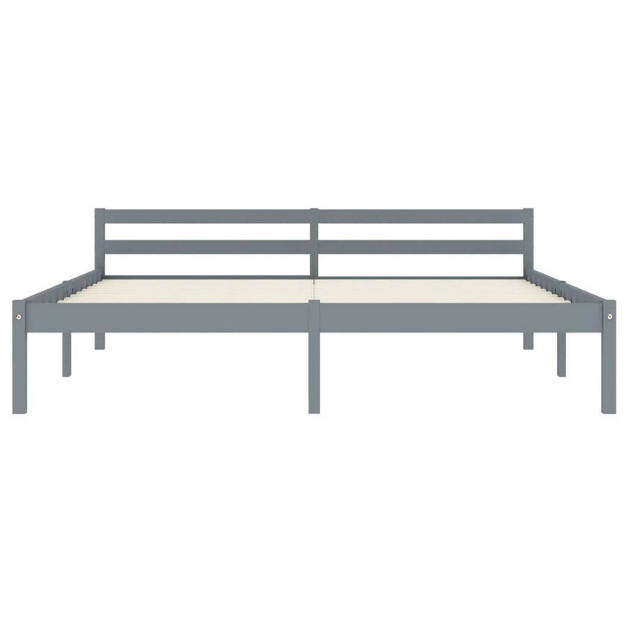 Bedframe Massief Grenenhout 180 x 200 cm Grijs