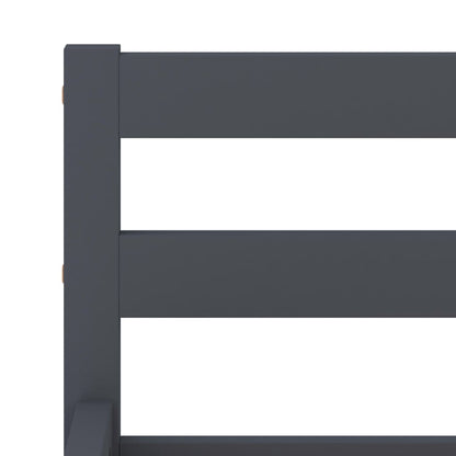Bedframe Massief Grenenhout 180 x 200 cm Grijs