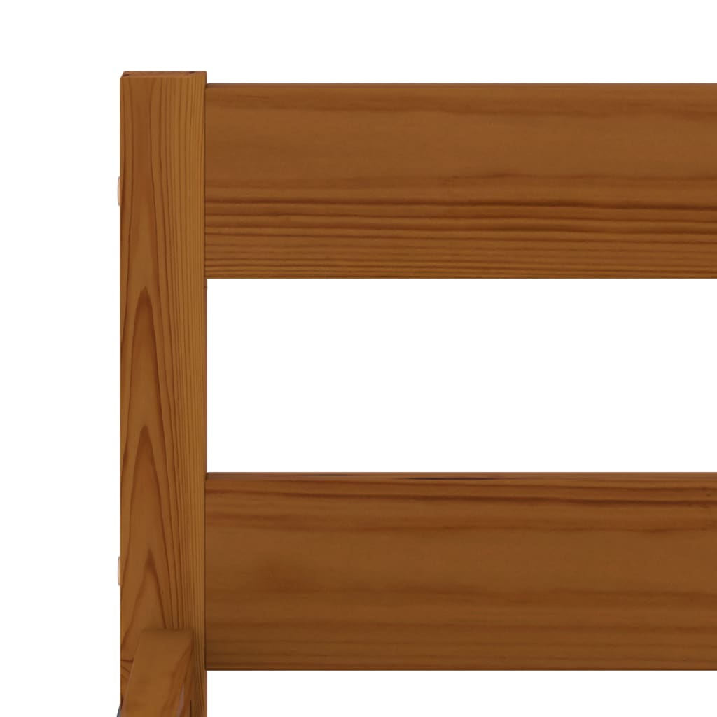 Bedframe Massief Grenenhout Honingbruin 90X200 Cm 90 x 200 cm