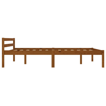 Bedframe Massief Grenenhout 120 x 200 cm Honingbruin