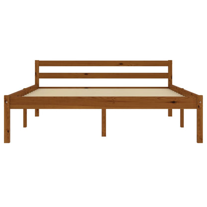 Bedframe Massief Grenenhout 140 x 200 cm Honingbruin