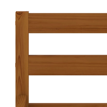 Bedframe Massief Grenenhout 140 x 200 cm Honingbruin