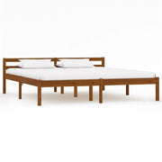 Bedframe massief grenenhout 160x200 cm honingbruin