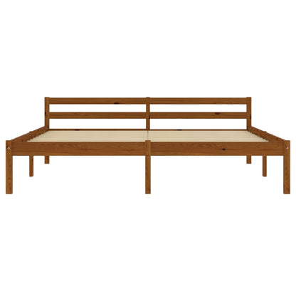 Bedframe Massief Grenenhout 160 x 200 cm Honingbruin