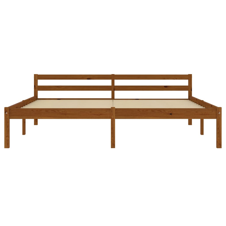 Bedframe Massief Grenenhout 160 x 200 cm Honingbruin