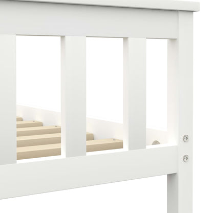Bedframe Massief Grenenhout 100 x 200 cm Wit