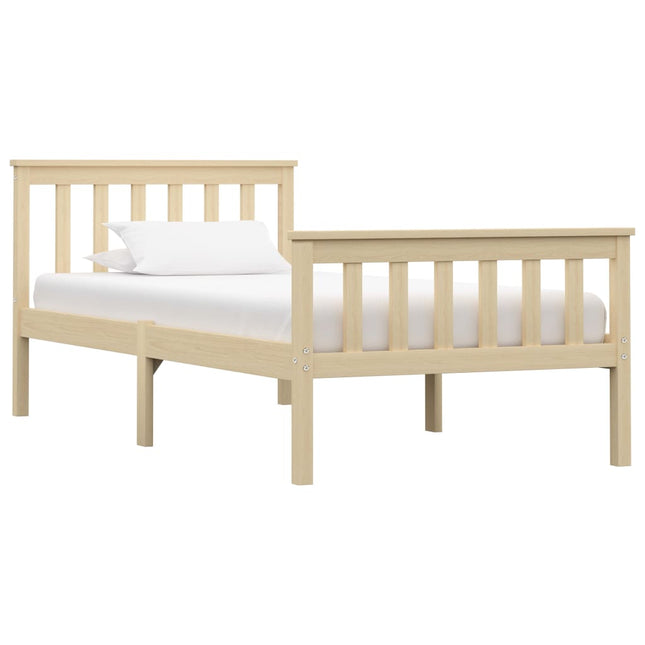 Bedframe Massief Grenenhout Natuurlijk 100 x 200 cm Lichthout