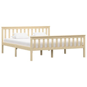 Bedframe massief grenenhout 160x200 cm naturel