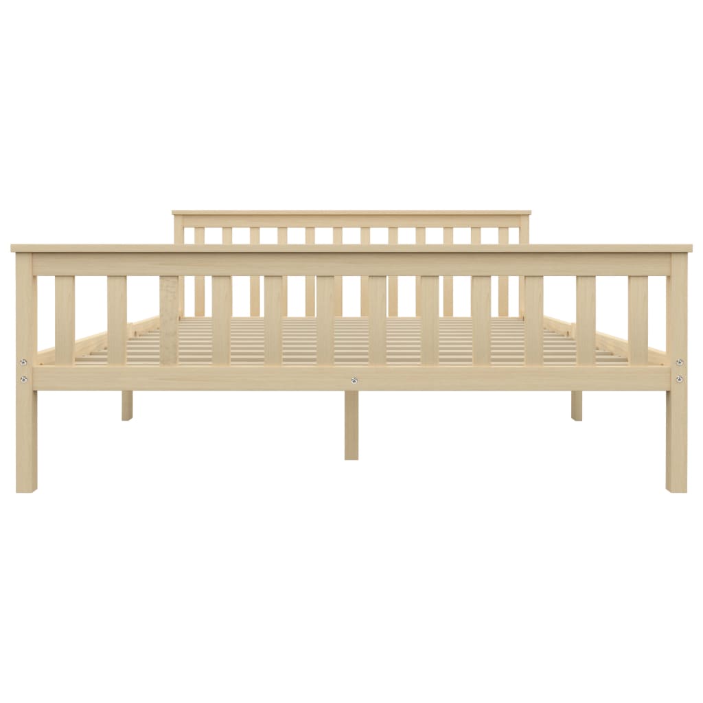Bedframe Massief Grenenhout Naturel 160 x 200 cm Lichthout