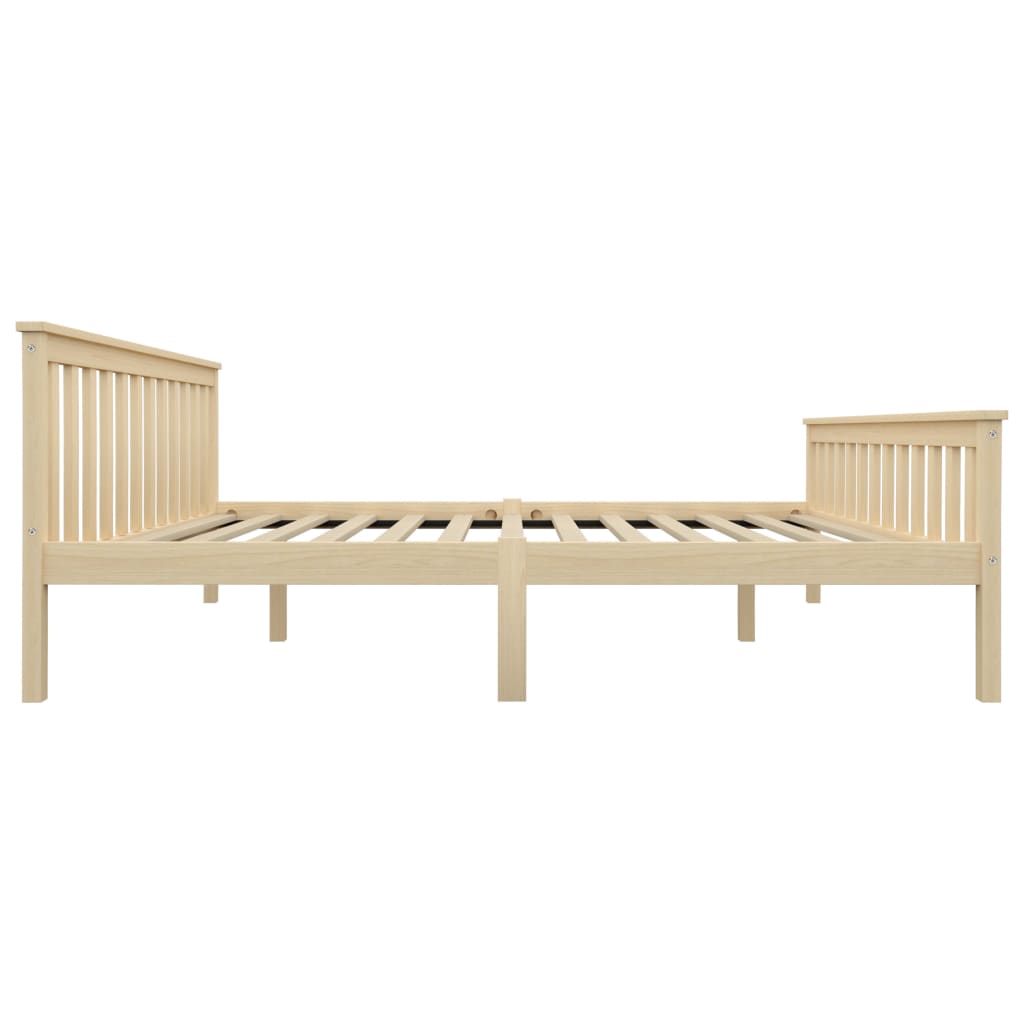 Bedframe Massief Grenenhout Naturel 160 x 200 cm Lichthout