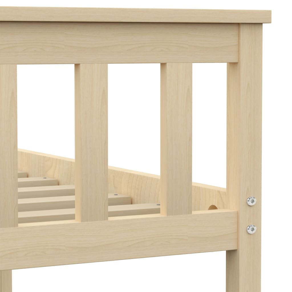 Bedframe Massief Grenenhout Naturel 160 x 200 cm Lichthout