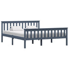 Bedframe Massief Grenenhout 160 x 200 cm Grijs