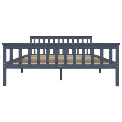 Bedframe Massief Grenenhout 160 x 200 cm Grijs