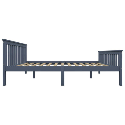 Bedframe Massief Grenenhout 160 x 200 cm Grijs
