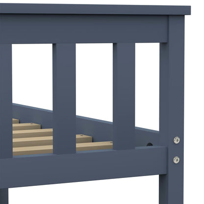 Bedframe Massief Grenenhout 160 x 200 cm Grijs