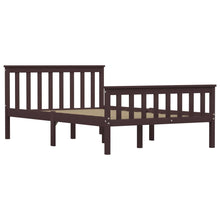 Bedframe Massief Grenenhout 120 x 200 cm Donkerbruin
