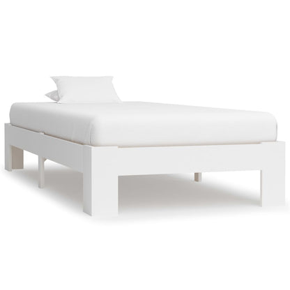 Bedframe Massief Grenenhout 90 x 200 cm Wit