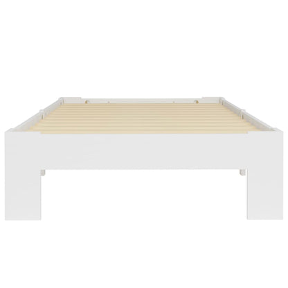 Bedframe Massief Grenenhout 90 x 200 cm Wit