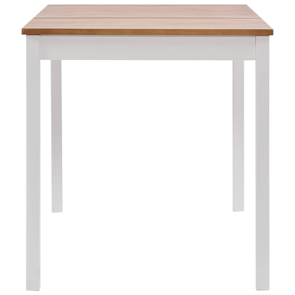 -Delige Eethoek Grenenhout 7 Wit en bruin