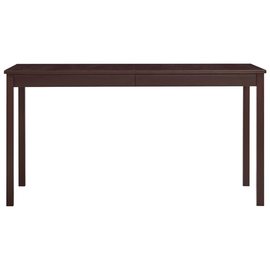 Eettafel 140x70x73 cm grenenhout donkerbruin 140 x 70 x 73 cm Donkerbruin