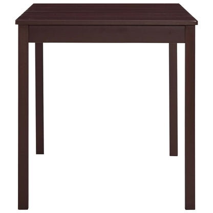 Eettafel 140x70x73 cm grenenhout donkerbruin 140 x 70 x 73 cm Donkerbruin