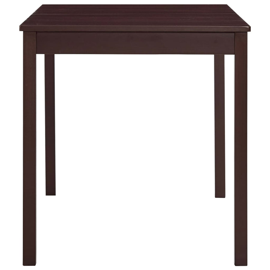 Eettafel 140x70x73 cm grenenhout donkerbruin 140 x 70 x 73 cm Donkerbruin