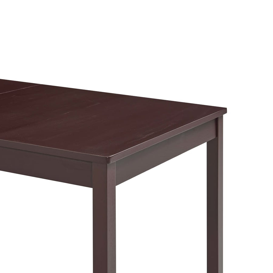 Eettafel 140x70x73 cm grenenhout donkerbruin 140 x 70 x 73 cm Donkerbruin