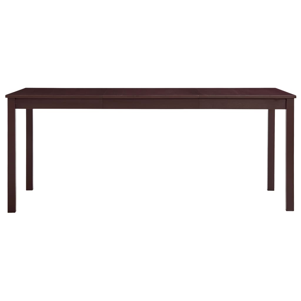 Eettafel 180x90x73 cm grenenhout donkerbruin 180 x 90 x 73 cm Donkerbruin