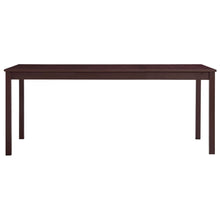 Eettafel 180x90x73 cm grenenhout donkerbruin 180 x 90 x 73 cm Donkerbruin