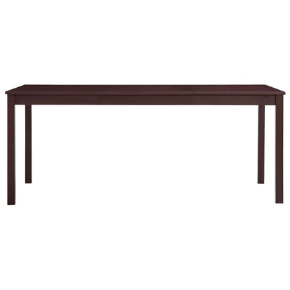 Eettafel 180x90x73 cm grenenhout donkerbruin 180 x 90 x 73 cm Donkerbruin