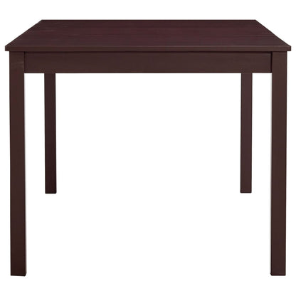 Eettafel 180x90x73 cm grenenhout donkerbruin 180 x 90 x 73 cm Donkerbruin