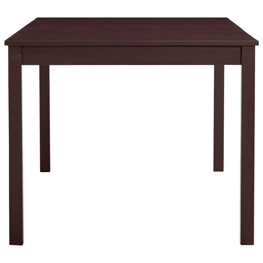 Eettafel 180x90x73 cm grenenhout donkerbruin 180 x 90 x 73 cm Donkerbruin