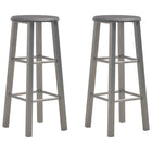 Bar stools 2 pcs MDF anthracite