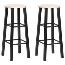 Barkrukken Mdf Zwart en hout