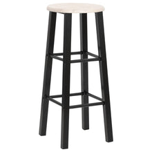 Barkrukken Mdf Zwart en hout